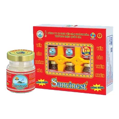 Hộp 6 Lọ Yến sào Khánh Hòa 21% 70ml Không Đường YSKH02