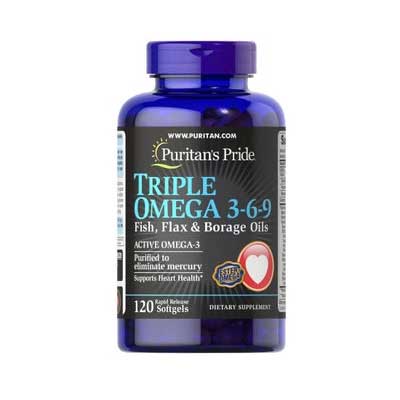 Viên Uống Triple Omega 3-6-9 Puritan's Pride Của Mỹ