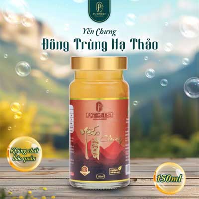 Yến Chưng Thượng Hạng Đông Trùng Hạ Thảo 150ml 35%