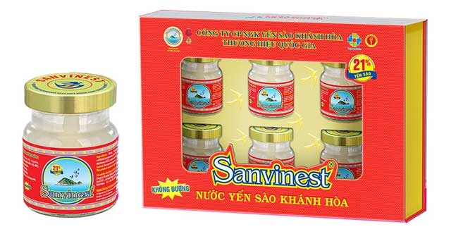 Hộp Quà Tặng 6 Lọ Yến sào Khánh Hòa 21% 70ml Không Đường YSKH06