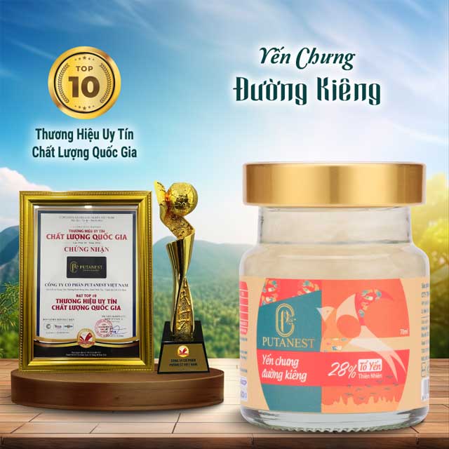 Hộp Thịnh Vượng 6 Hũ Yến Chưng Cao Cấp Đường Kiêng 28%