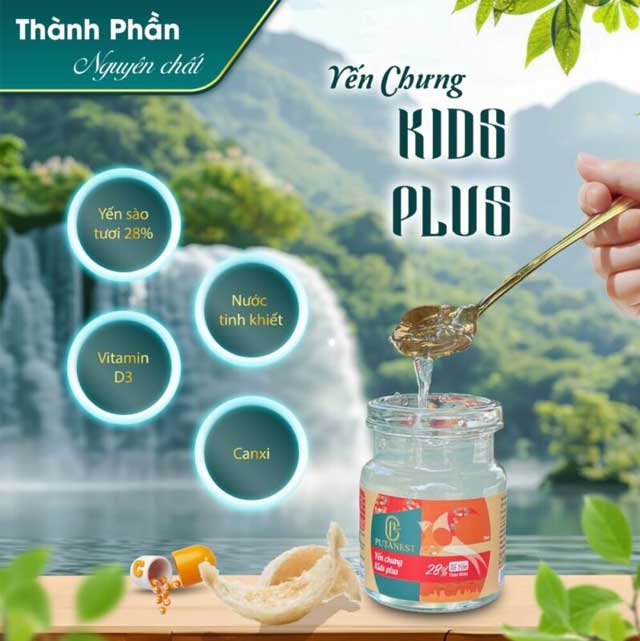 Hộp Thịnh Vượng 6 Hũ Yến Chưng Cao Cấp Kids Plus 28%