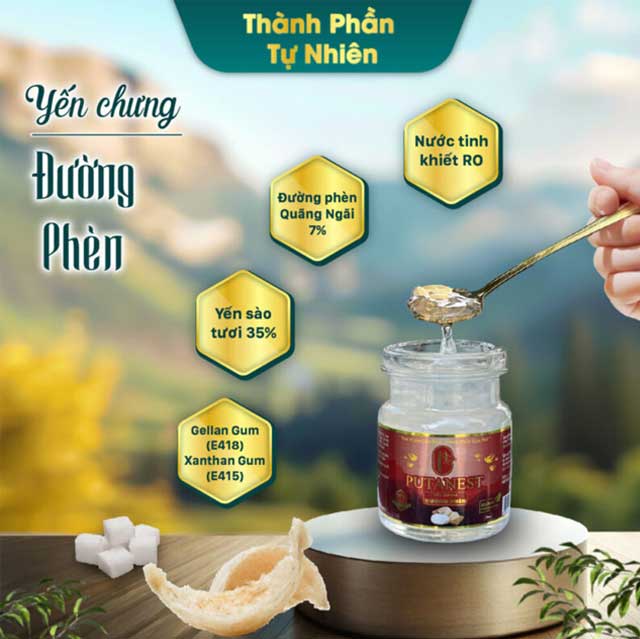 Hộp Thịnh Vượng 6 Hũ Yến Chưng Thượng Hạng Đường Phèn 35%