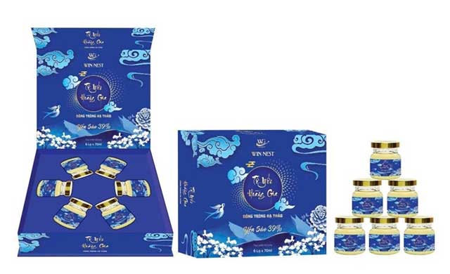 Set 6 Hũ Yến Hoàng Gia Đông Trùng Hạ Thảo 39% 70ml