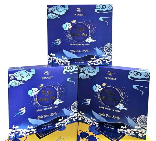 Set 6 Hũ Yến Hoàng Gia Đông Trùng Hạ Thảo 39% 70ml