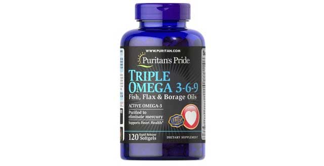 Viên Uống Triple Omega 3-6-9 Puritan's Pride Của Mỹ