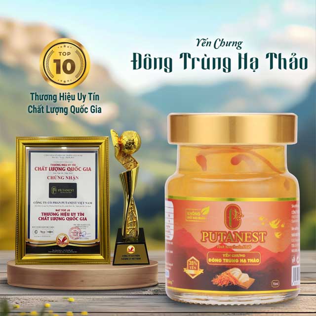 Yến Chưng Thượng Hạng Đông Trùng Hạ Thảo 35%