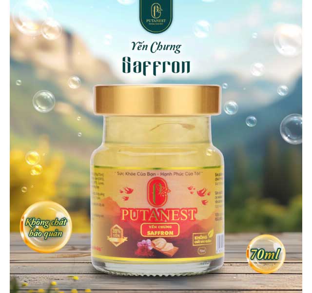 Yến Chưng Thượng Hạng Saffron 35%